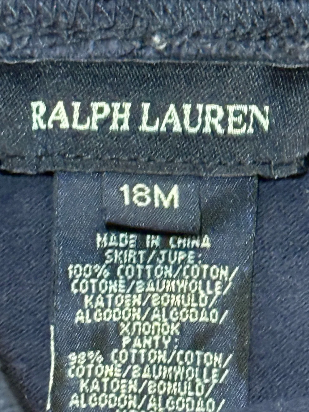 Ralph Lauren Striped Pink & Navy Skort